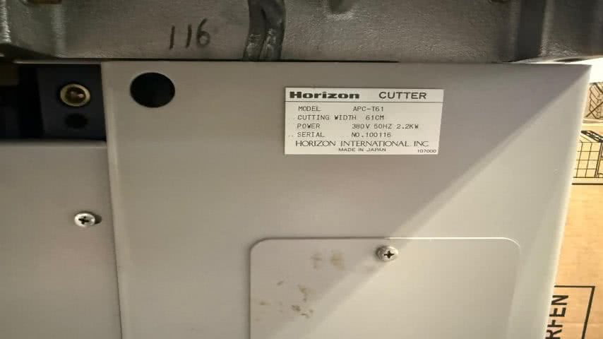 Horizon, APC-T61 Hydraulic guillotine