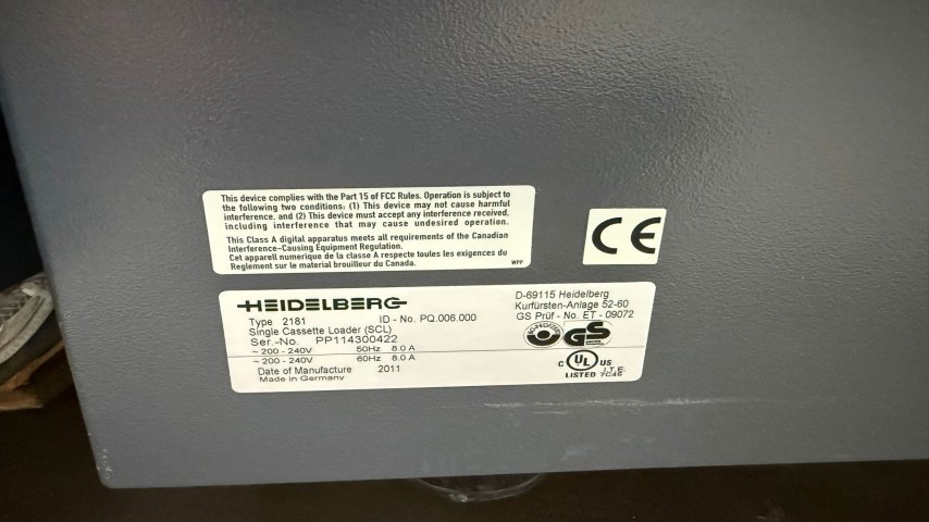 Heidelberg, Plate Setter Suprasetter 105 Gen II